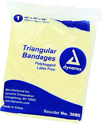 Vista 3 de Dynarex Vendaje triangular 3680, 7 x 4 x 4.25 pulgadas, paquete de 12