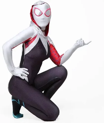 Vista 4 de casapre Disfraz de cosplay traje de Halloween traje de licra spandex tela Bodysui