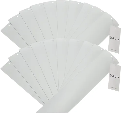 Vista 15 de DALIX - Láminas de repuesto para persianas verticales de PVC, curvadas, lisas, color marfil, 82.5 x 3.5 (paquete de 2)