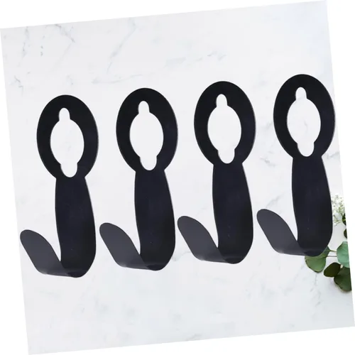 Vista 5 de ULTECHNOVO Abs Material Jardín Manguera Gancho Telescópico Almacenamiento Rack Ampliable Manguera Percha 4pcs Negro Soporte de Manguera Portador