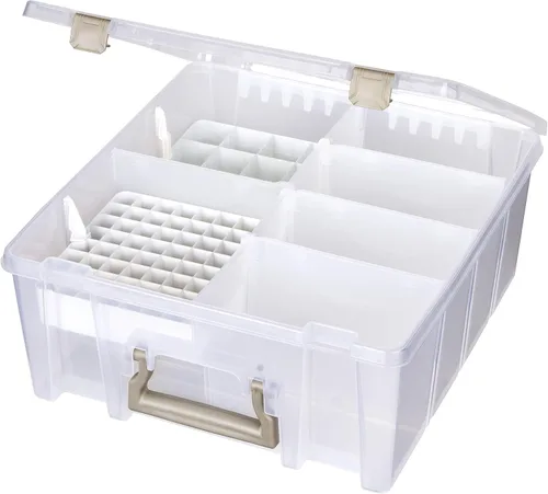 Vista 31 de ArtBin 6993SP Super Satchel Double Deep con bandeja de accesorios para manualidades en papel, transparente, 1 bolsa y 1 bandeja