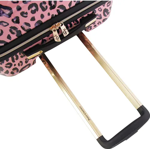 Vista 5 de Juicy Couture Jane - Juego de 3 piezas de maletas giratorias, Pink Leopard), JC-PC-18700-3-PKLP