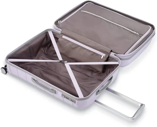 Vista 2 de Samsonite Freeform Maleta rígida, expandible con ruedas dobles giratorias, Lila
