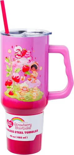 Vista 28 de Silver Buffalo Betty Boop Core - Vaso de acero inoxidable con tapa para pajilla, tapa, popote y asa, 40 onzas