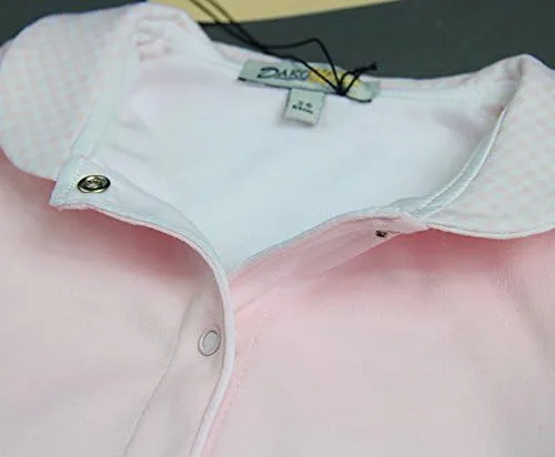 Vista 5 de Mono de manga larga para bebé niña, color rosa, 100% algodón Pima