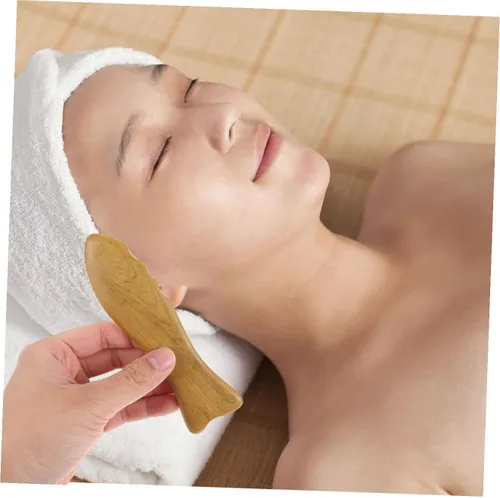 Vista 8 de Naturaleza Masajeador Facial Masaje Raspar Junta Raspar Herramienta Rasguño para el Cuidado