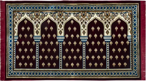 Vista 9 de Modefa Alfombra de oración islámica turca, Janamaz Sajada para múltiples personas, para familia, alfombra grande de reunión y oración en grupo, Azul