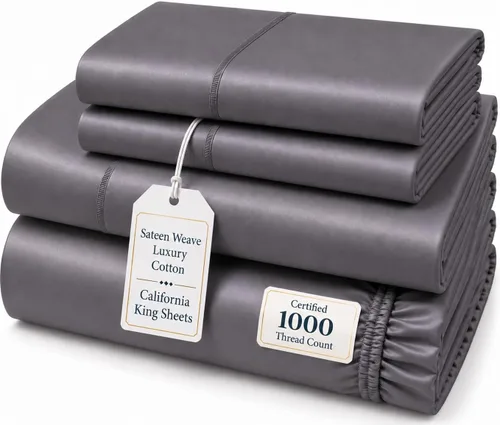 Vista 19 de CHATEAU HOME COLLECTION Juego de sábanas tamaño individual, sábanas de 1000 hilos tamaño individual de algodón, sábanas individuales de bolsillo 01