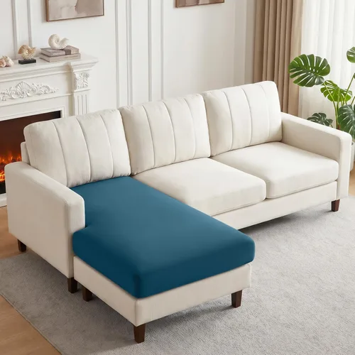 Vista 101 de KinCam - Fundas elásticas para cojines de sofá, fundas seccional para sofá en forma de L, fundas lavables para sofá, fundas para sofá