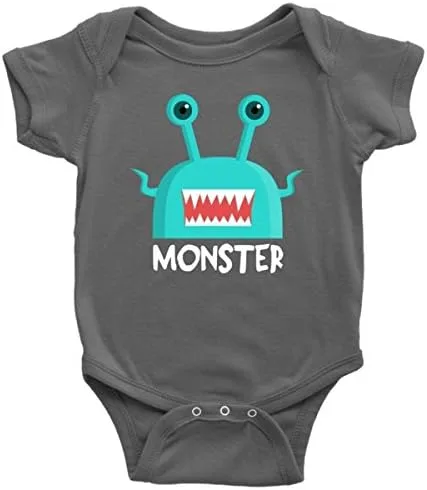 Vista 4 de Mik Ive Created a Monster Shirt Dad and Baby Daddy and Me - Body para disfraz de papá e hijo