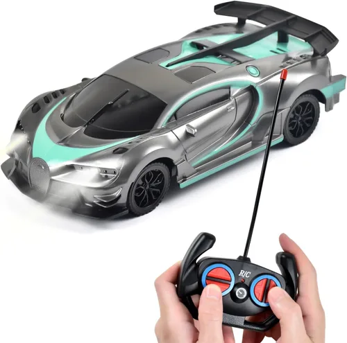 Vista 7 de Tuko Juguetes de coche a control remoto, juguetes RC para niños y niñas de más de 3 años (azul)