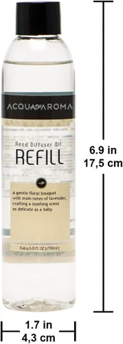 Vista 2 de Acqua Aroma Baby Collection - Recambio de aceite difusor de varillas de 6.8 onzas líquidas (6.8 fl oz)