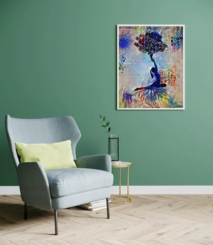 Vista 7 de Yoga Art, Motivational Watercolor Print, Yogi Poster, Yoga Pose Yoga Print, Yoga Woman Yoga Studio, Yogi Girl Wall Decor Yogi Gift