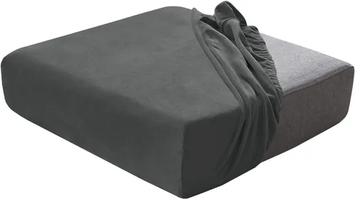 Vista 37 de Juego de fundas de cojín para asiento de sofá, fundas de cojín de terciopelo elástico, repuesto para cojines individuales con tela elástica Aguacate