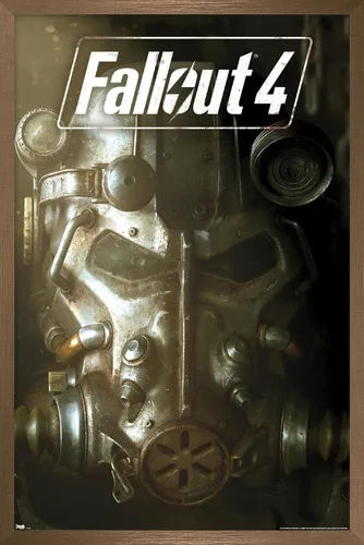 Vista 15 de Trends International Fallout 4 - Póster de pared de arte clave, 22.4 pulgadas de largo x 14.7 pulgadas, versión enmarcada en madera de granero