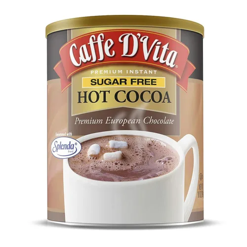 Vista 8 de Caffe D'Vita Mezcla de cacao caliente - Mezcla de chocolate caliente, sin gluten, baja en grasa, sin colesterol, sin aceites hidrogenados, sin