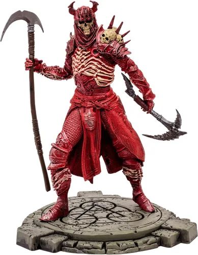 Vista 10 de McFarlane Toys - Diablo IV Rend Bárbaro y Nigromante de Sangre Paquete de 2 Figuras Posadas con Etiqueta de Oro 1:12 Escala 1:12, Etiqueta Dorada