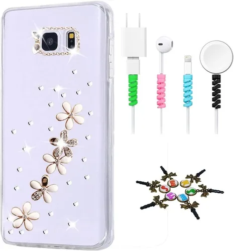 Vista 9 de Bling Case SSSGCDwCPSeries-5 - Funda con tapa y cristales brillantes, diseño 3D hecho a mano