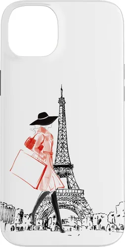 Vista 15 de Vintage Paris Woman - Funda de la Torre Eiffel para iPhone 17