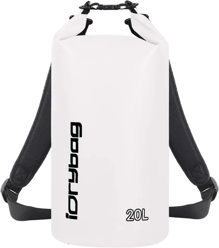 Vista 22 de IDRYBAG Bolsa seca para kayak impermeable 2L/5L/10L/15L/20L, pequeña bolsa impermeable para navegación