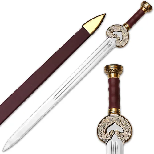 Vista 8 de Espada vikingo Legend of Zelda de Zelda de 40 pulgadas de largo, espada de acero D2 de espiga completa, edición limitada Skyward con vaina premium