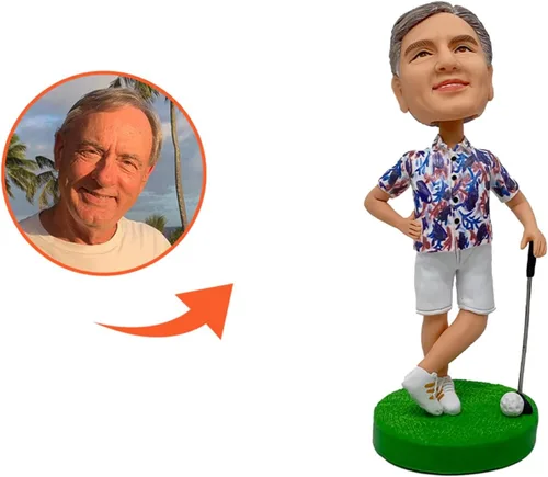 Vista 3 de Figura de Bobblehead personalizada de 6 pulgadas, regalos personalizados para novio, figura de cabeza de automóvil, regalo hecho a mano para mejor