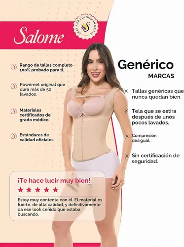 Vista 3 de Salome Chaleco Entrenador de Cintura con Cremallera Faja Faja Chaleco Cinturillas Colombianas Correas Zip Cinturilla Faja Colombiana, Beige