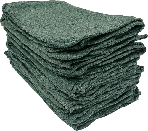 Vista 9 de Detailer's Preference Toallas absorbentes de algodón para tienda, trapos de limpieza reutilizables para automóvil, garaje, hogar, cocina, uso