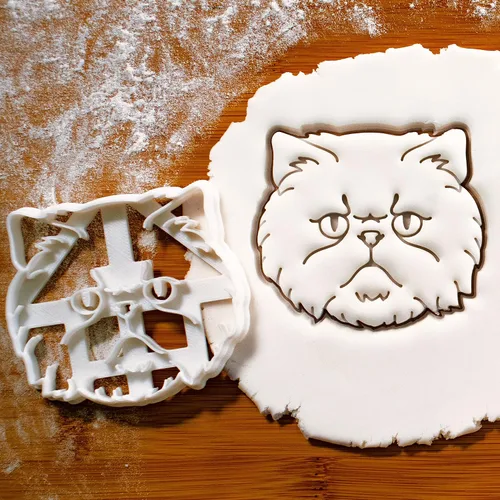 Vista 2 de Cortador de galletas de gato persa, 1 pieza - Bakerlogy
