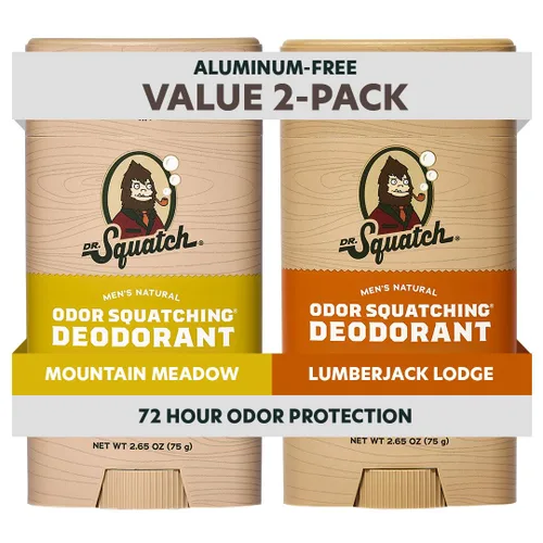 Vista 24 de Dr. Squatch Desodorante natural para hombres, sin aluminio, Summer Citrus + Cool Fresh Aloe, 2.65 oz, 2