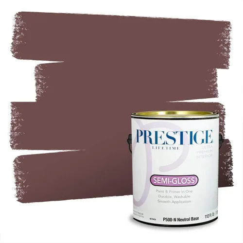Vista 313 de Prestige Paints Pintura exterior e imprimación en uno, 1 galón, plano, coincidencia comparable de Valspar* Amber Rose*