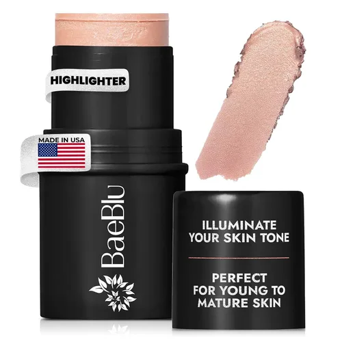 Vista 12 de BaeBlu Tinte orgánico para mejillas, 100% natural, vegano, sin gluten, crema bronceadora en barra, fabricado en Estados Unidos, puesta de sol
