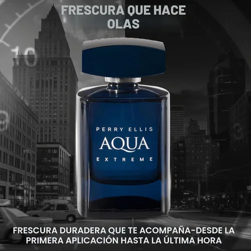 Vista 3 de Perry Ellis Aqua Extreme Eau De Toilette Spray, 3.4 onzas