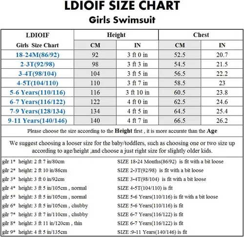 Vista 7 de LDIOIF Girls Rash Guard Swimsuit One Piece Long Sleeve Striped Toddler Girl Full Cover Ruffle Bathing Suit with UPF 50+