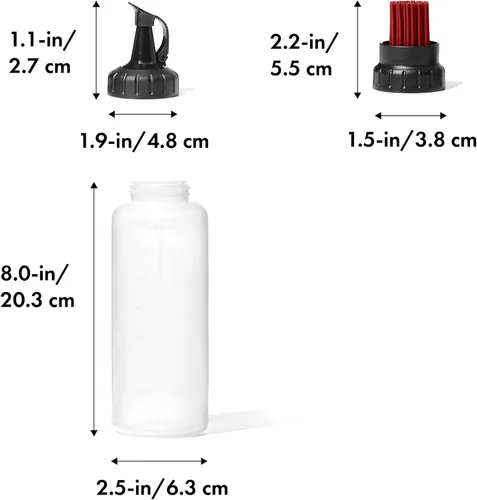 Vista 2 de OXO Good Grips - Herramientas para asar a la parrilla, botella para untar