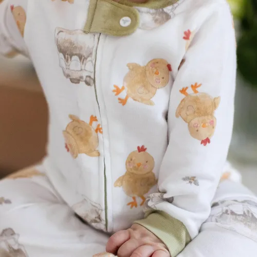 Vista 142 de Burt's Bees Baby - Pijama de una pieza para bebé, mameluco para dormir y jugar, algodón 100% orgánico, cremallera frontal