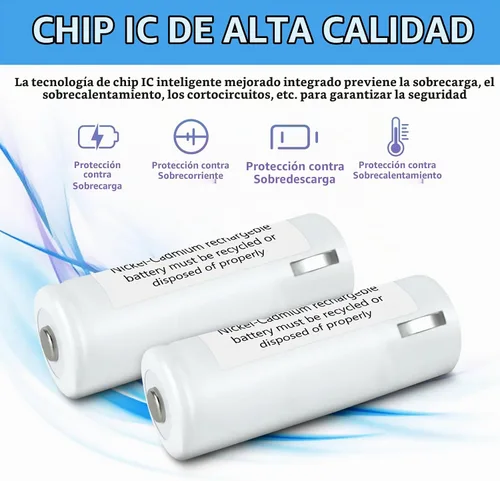 Vista 3 de Batería de repuesto para baterías recargables Welch Allyn 72200 1300 mAh