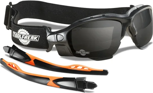 Vista 8 de ToolFreak Spoggles – Lente transparente con funda rígida – Gafas de seguridad y gafas protectoras – Lente de policarbonato, clasificación ANSI Z87