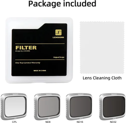 Vista 8 de Filtros ND para DJI Air 2S Drone, paquete de 4 filtros ND8 ND16 ND32 CPL compatibles con accesorios DJI Air 2S, densidad neutra y polarizador