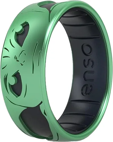 Vista 27 de Enso Rings Anillo de boda de silicona – Diseños grabados de Star Wars – Ajuste cómodo – Hecho en Estados Unidos – Ideal para uso activo