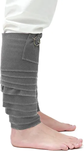 Vista 7 de KUOIN Medieval Men's Leg Wraps Brooch Pirate Cosplay Costume Accessory 138 Inch