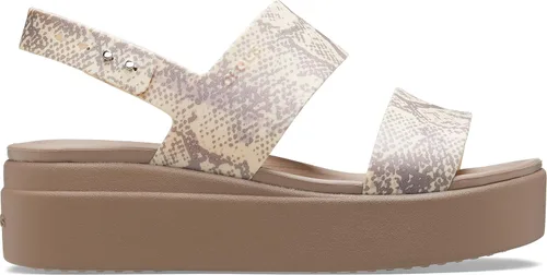 Vista 5 de Crocs Sandalia Brooklyn de cuña baja para mujer
