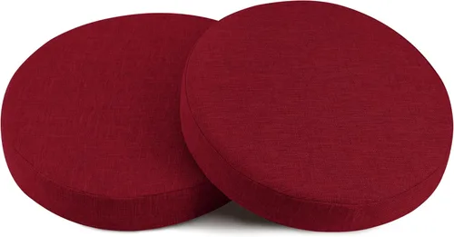 Vista 19 de OVOV Cojines redondos antideslizantes para sillas de comedor de 16 pulgadas Verde salvia