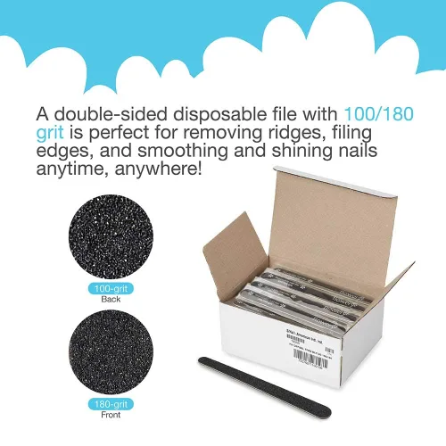 Vista 3 de Flowery Lima de uñas desechable BLACK WOOD CORE SIL/CARB 100 fichas por caja