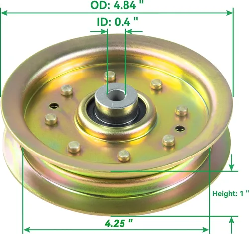 Vista 4 de 756-04129b Polea tensora 4.25 para cortacésped Cub Cadet 50" RZT50 LTX1040 Replaces 956-04129b 753-08171 753-08068a 12675 for Troy Bilt 42" Cub