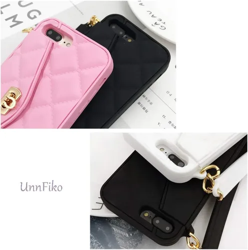 Vista 3 de UnnFiko Funda tipo cartera compatible con iPhone 6 / iPhone 6s, bonito diseño de bolsa de lujo, funda con bolsillo para tarjetas tipo libro