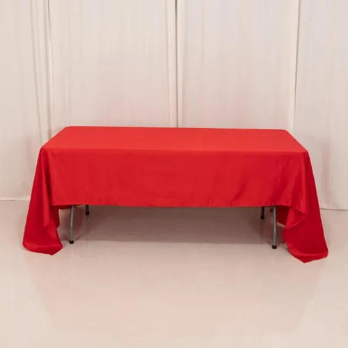 Vista 72 de Efavormart - Mantel rectangular de satén sin costuras, color azul polvoriento, 60 x 126 pulgadas Azul empolvado