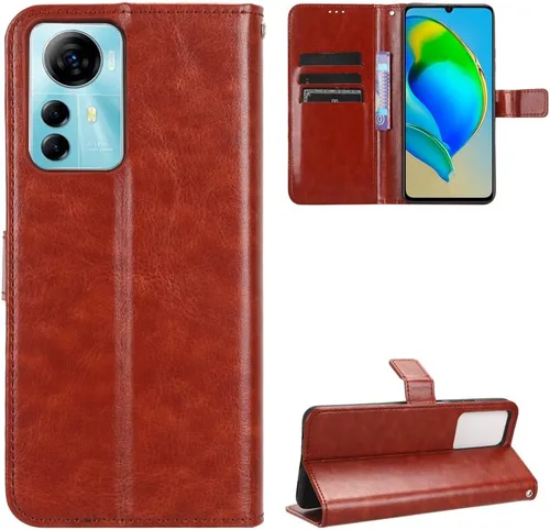 Vista 13 de Funda para Honor X50i, funda de cuero con tapa para Honor X50i 5G CRT-AN00 Case Gold Oro