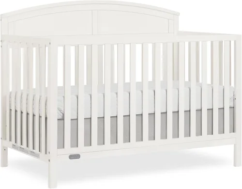Vista 14 de Dream On Me Storybrooke - Cuna convertible con cajón de almacenamiento 5 en 1: se convierte en cama de día y tamaño matrimonial, altura ajustable