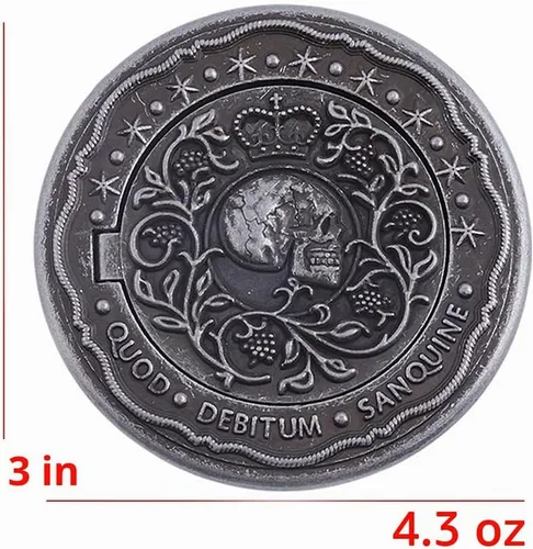Vista 2 de Moneda de marcador de juramento de sangre, monedas de metal, accesorios de película John para cosplay, moneda de colección para fanáticos